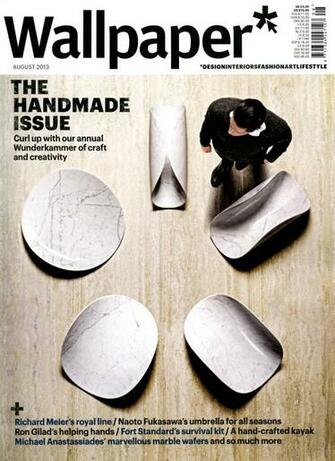 Wallpaper Magazine August Bethan Gray Marble Handmade Tabletop
