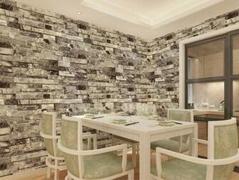 Faux Brick Stone Textured Wallpaper Roll Multi Color 3d Decor Blocks