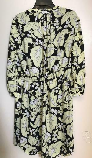 Diane Von Furstenberg Multicolor L Dvf Freya Wallpaper Leaf Black