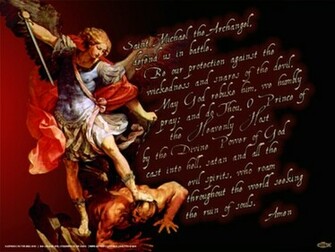 Saint Michael The Archangel Pos G189d Prayer Poster
