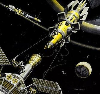 Retro Space Art Wallpaper HD Jpg
