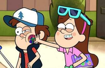 Wallpaper Glasses Cap Gravity Falls Dipper Mabel Image Y