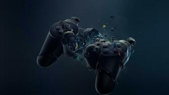 Broken Playstation Controller Wallpaper For X