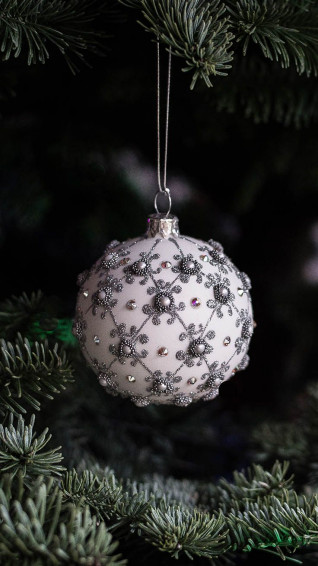 Sparkly Christmas iPhone Xs Max Wallpaper Preppy