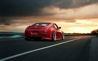 Red Racing Nissan 350z Wallpaper And Stock Photos