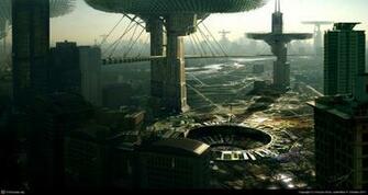 Futuristic Industrial Design City Wallpaper Allwallpaper In