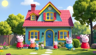 Peppa Pig House HD Wallpaper