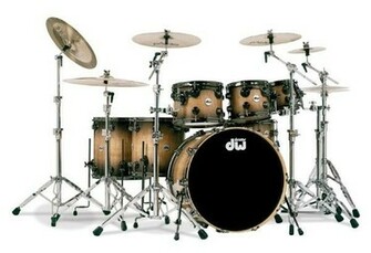 Dw Drums Limited Edition John Good Exotic Natural To Candy Black