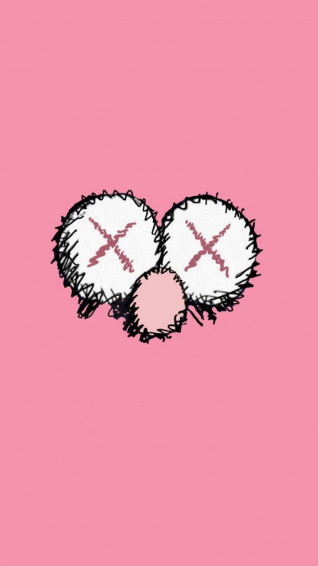 Wallpaper Kaws Crazy iPhone
