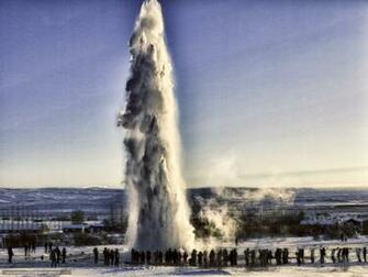 Wallpaper Geysir Strokkur Iceland Geyser