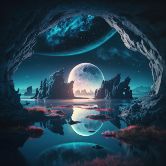 Wallpaper Galaxy Moon In Full HD Quality
