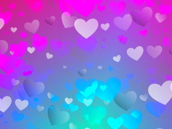 Pink Hearts Background Wallpaper
