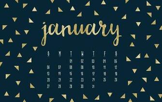 January HD Calendar Wallpaper