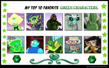 Negaverse Top Green Characters By Negaboss2000