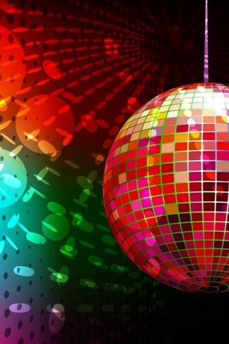 Vector Disco Ball iPhone HD Wallpaper