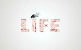 Minimalistic Life Quote Text HD Wallpaper Desktop Background