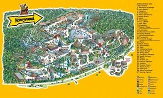 Park Map Kennywood Amusement Theme