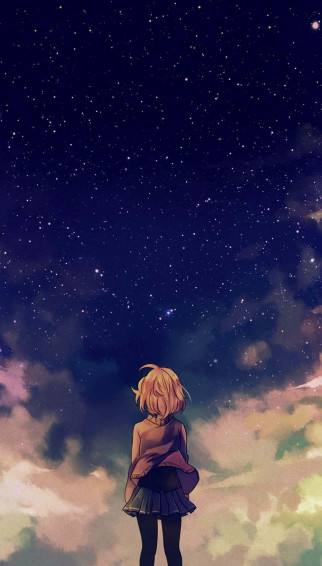 Kawaii Anime Aesthetic iPhone Lock Screen Wallpaper