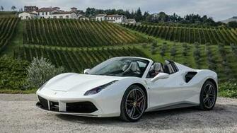 Ferrari Spider White Front HD Wallpaper