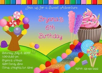 Candyland Party Background Candy Land Sucker