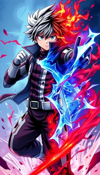 Todoroki Mobile Wallpaper