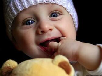 Cute Baby Playing Doll Wallpaper HD