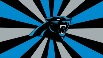 Carolina Panthers Starburst Pantherblue Background Black