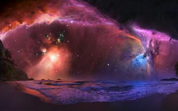 Dark Beach In Space Wallpaper Most Popular