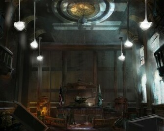 Wallpaper F137 Rach Courtroom Blacksite Area
