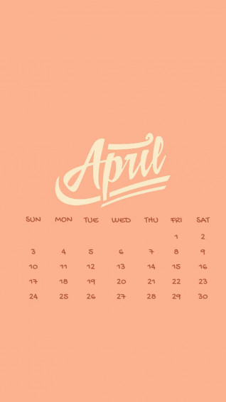 April Calendar Wallpaper