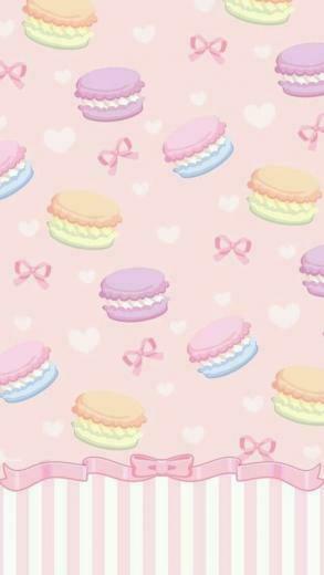 Macaron Wallpaper iPhone Background Cute Girly Bow Xperiatokok