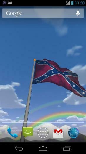 Real Rebel Flag Live Wallpaper Screenshot