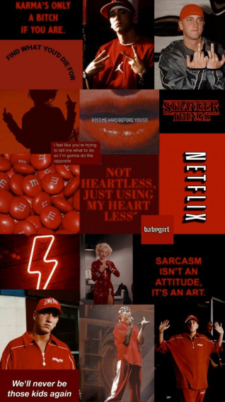 Eminem Aesthetic Wallpaper Red Karma