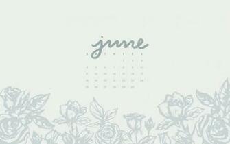 Wallpaper June Calendar Pattern Britt Fabello