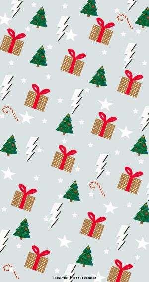 Preppy Christmas Wallpaper Ideas Present Lightning I Take