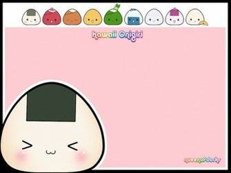 Kawaii Food Wallpaper In Pink Sushi Background