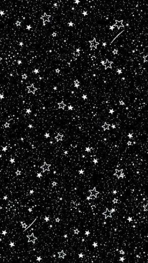 Wallpaper Papel De Parede Estrelas Preto