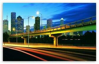 Rush Hour City Dual Monitor HD Wallpaper For Standard