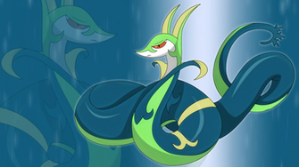 Shiny Serperior Wallpaper By Elsdrake