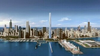Chicago Skyline City High Definition Wallpaper