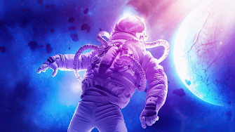 Astronaut In Another Universe 4k Laptop Full HD 1080p Wallpaper