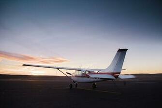 Cessna Beautiful Scene Behind Aircraft Wallpaper