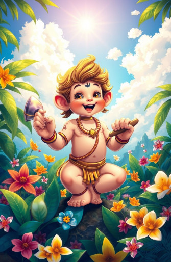 Baby Hanuman Wallpaper
