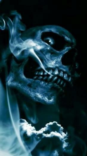 Skull In Smoke