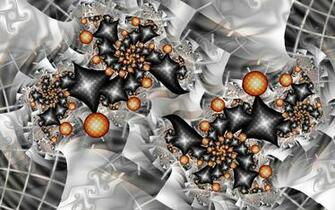 Cercuri Vortex Fractal Orange Wallpaper