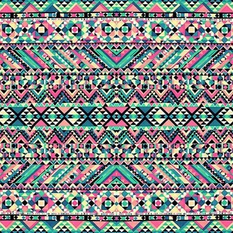 Portfolio Pink Turquoise Girly Aztec Andes Tribal Pattern