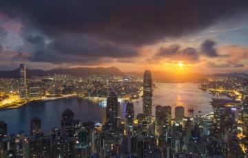 Wallpaper China Sunset Hong Kong Image For Desktop Section
