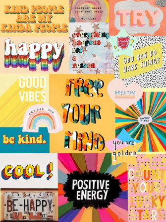 Positivity Happy Aesthetic Wallpaper