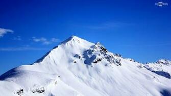 Snow Covered Peak And Beautiful Blue Sky Click On Image To Enlarge