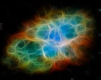 Icons By Oddone Fractal Crab Nebula Wallpaper